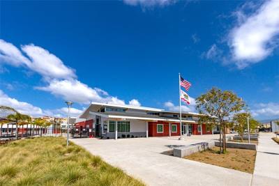 California elementary school campus building