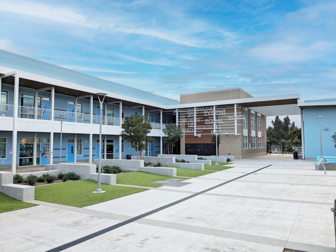California public school campus building