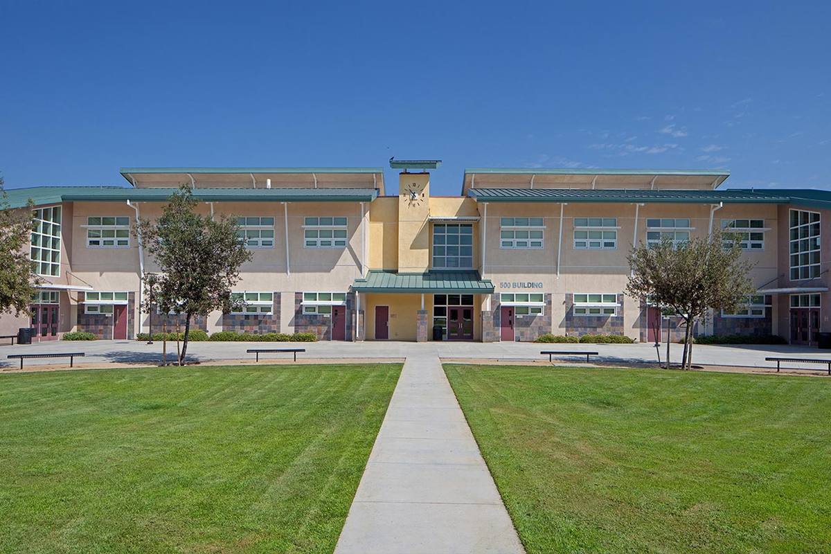 California middle school campus building