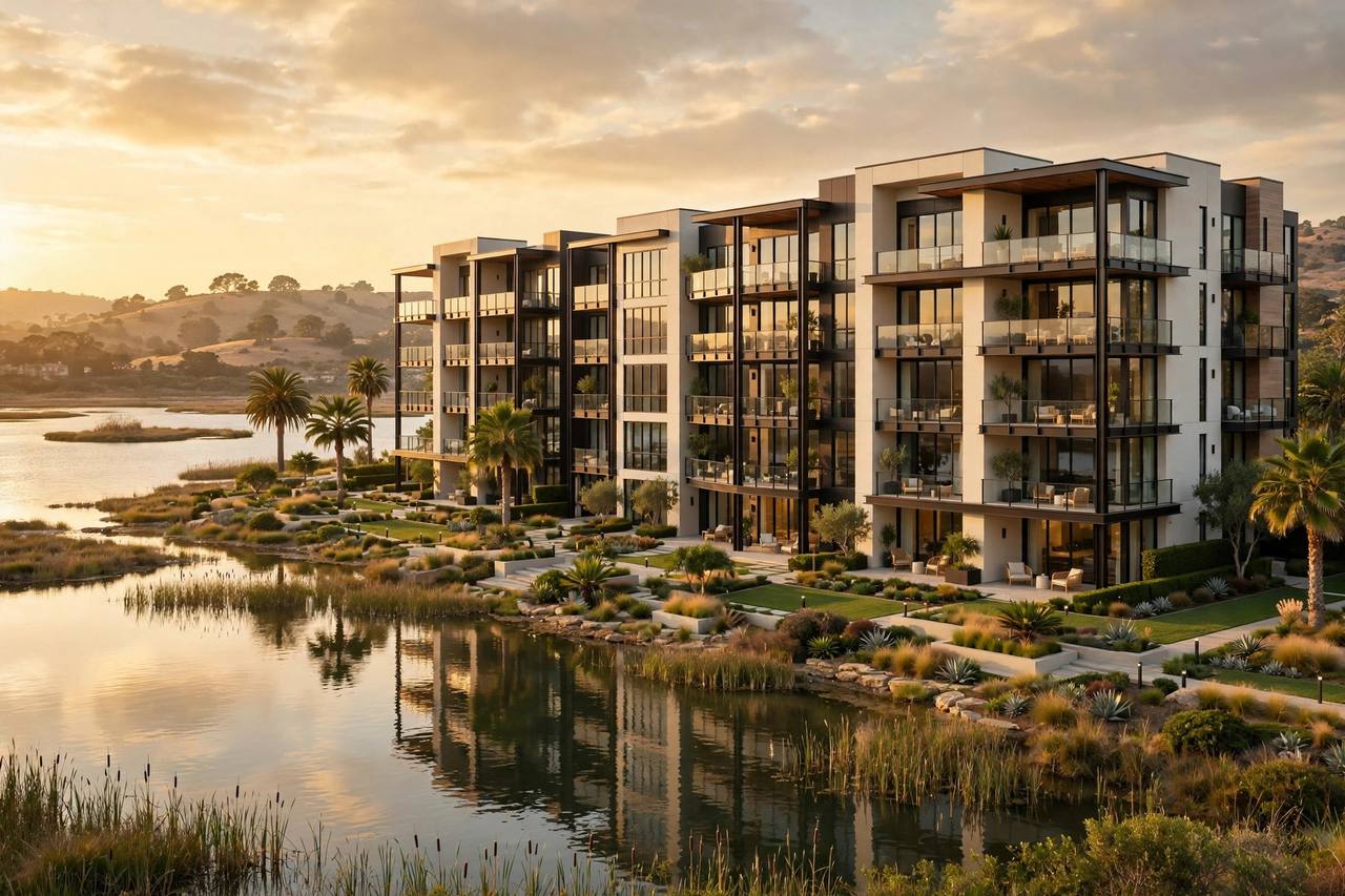 Waterfront condo in Edgewater Isle, San Mateo