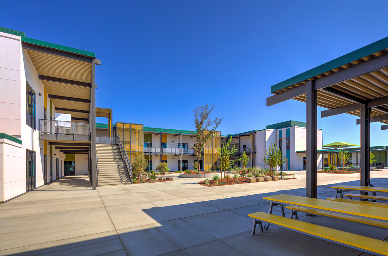Modern California school campus architecture