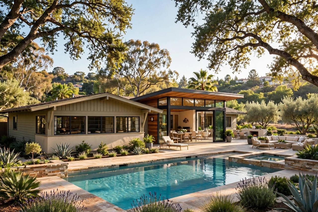 Expanded ranch home in Green Gables, Palo Alto