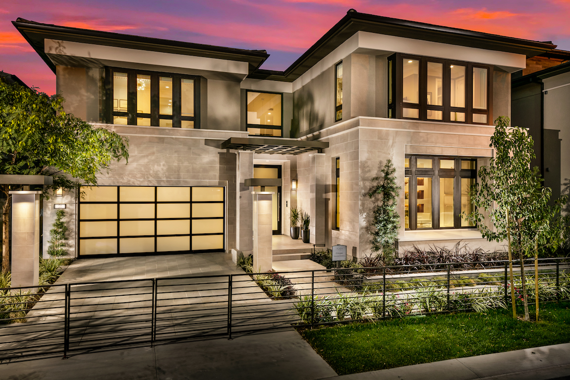 California townhome exterior with curb appeal