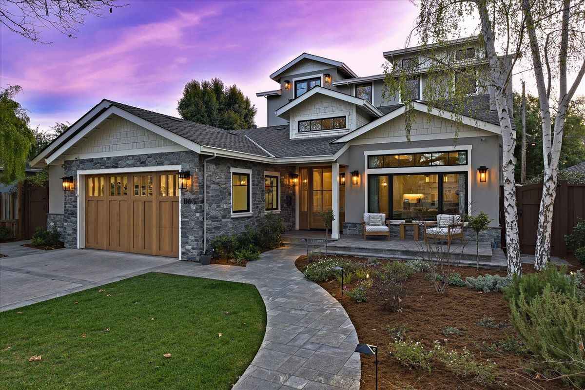 Craftsman style home exterior in Ladera, Portola Valley area