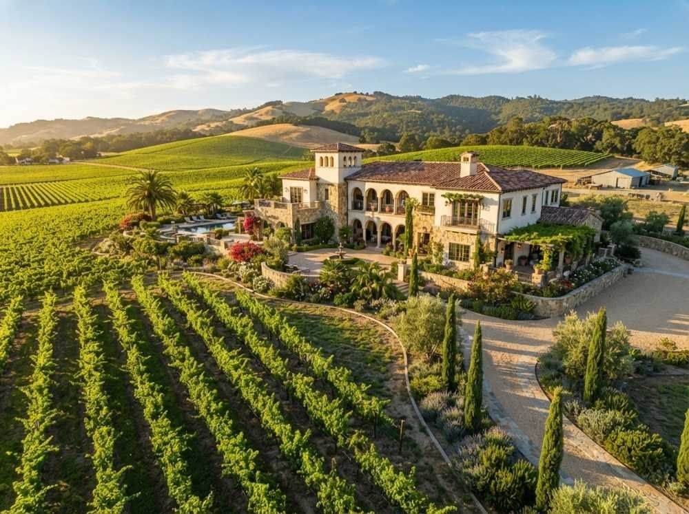 Vineyard estate in Los Altos Hills, California