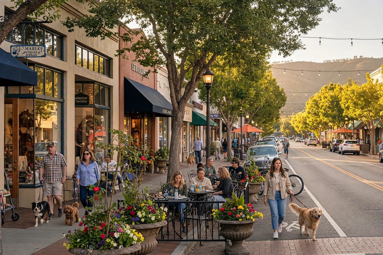 Downtown Los Altos Main Street, California