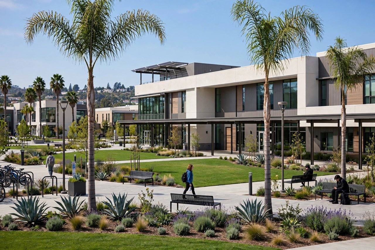 Community college campus, North Santa Clara