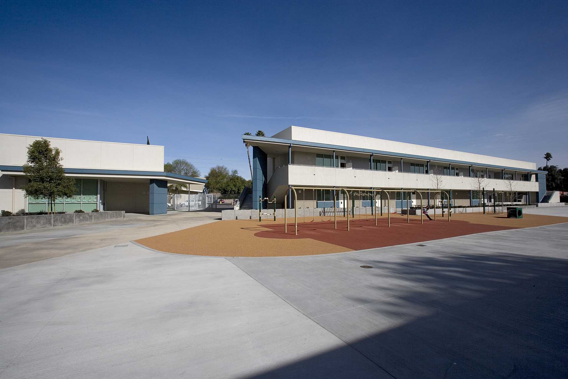 Elementary school campus building in California