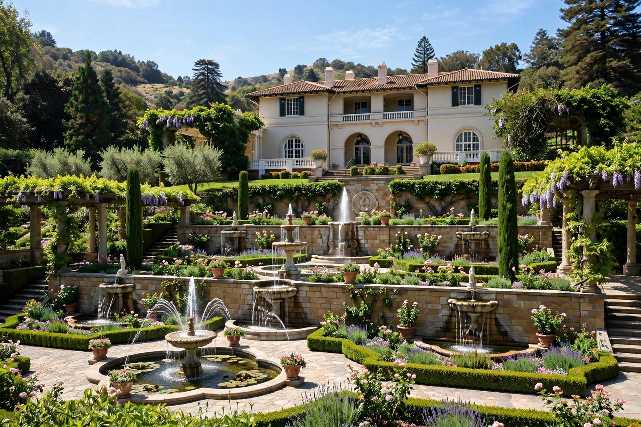 Villa Montalvo Italian villa with gardens, Saratoga California