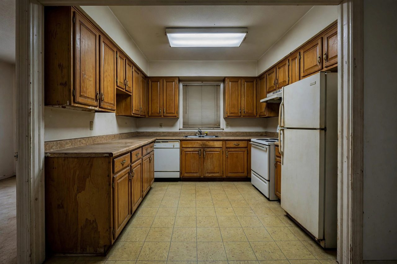The same kitchen before preparation