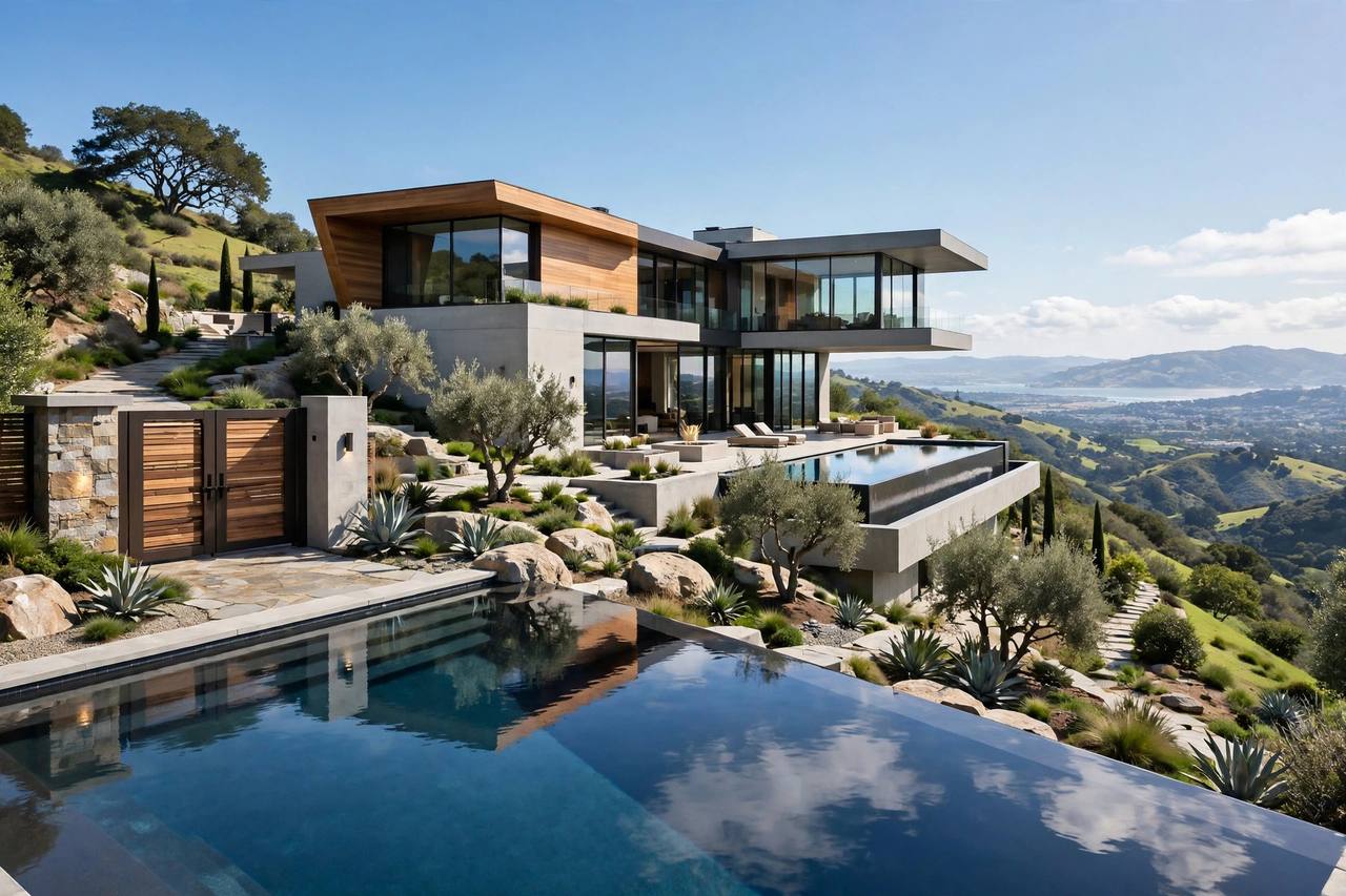 Golf course estate in Sharon Heights, Menlo Park