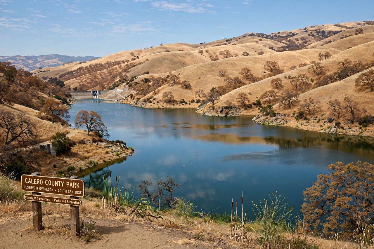 Calero County Park reservoir, South San Jose
