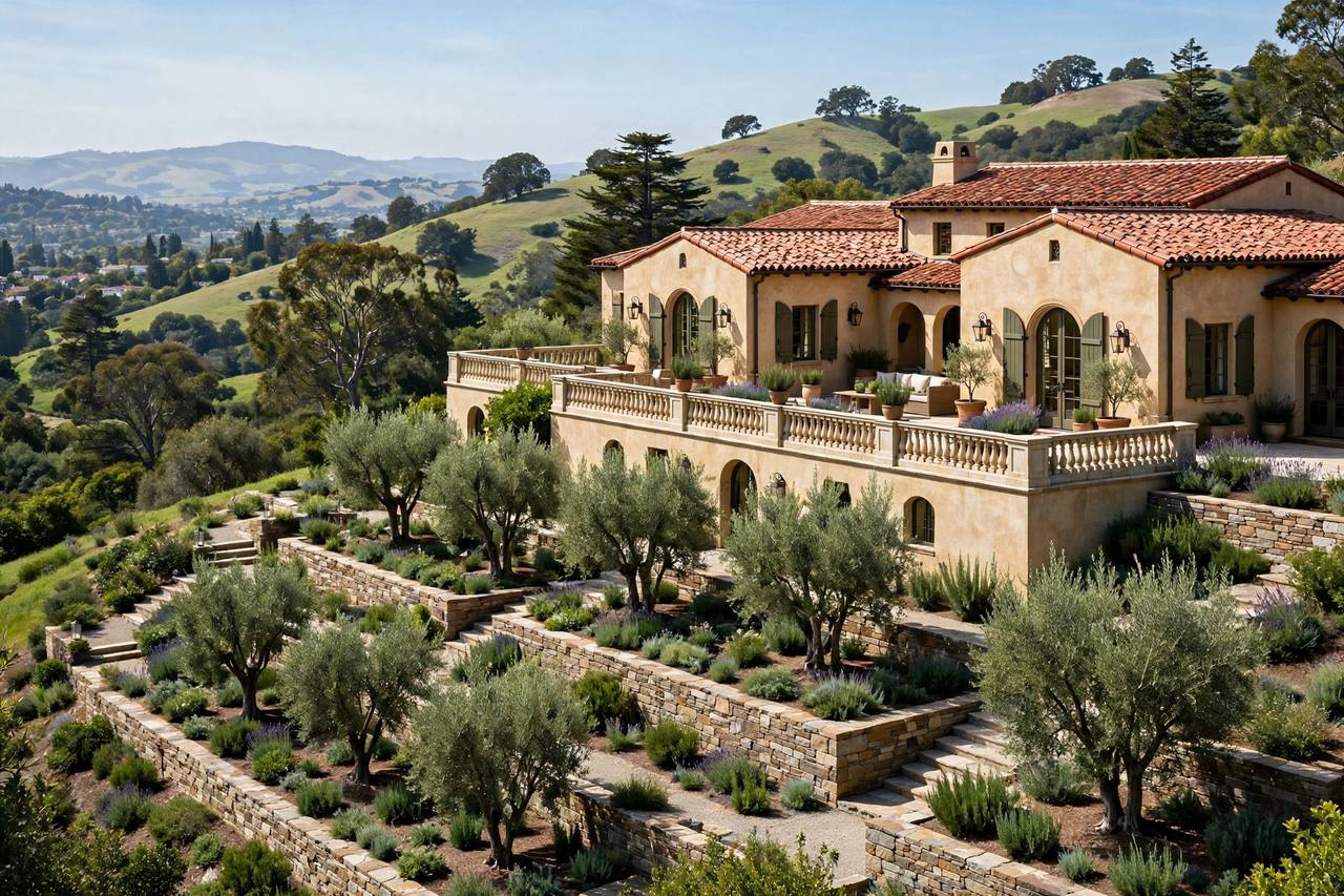 Modern hillside home in Stanford Hills, Menlo Park