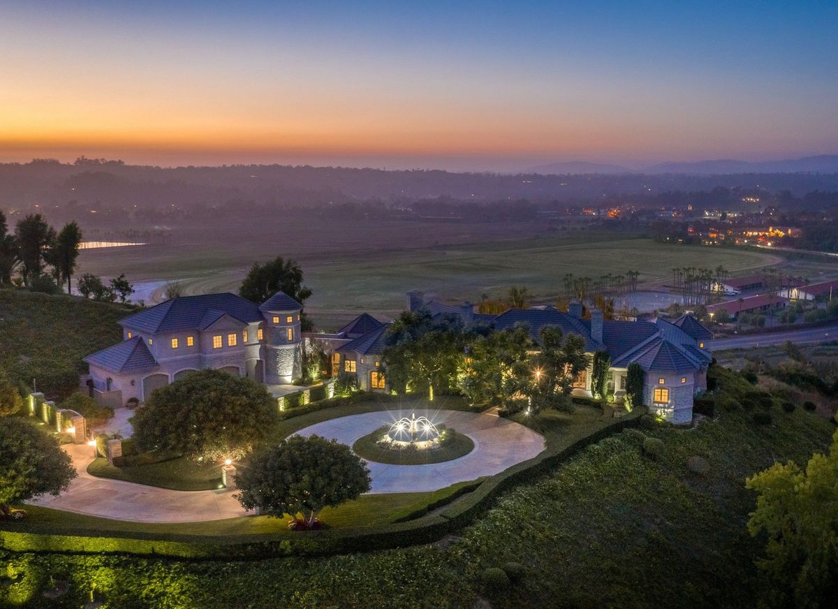 Estate at dusk in the Foothills