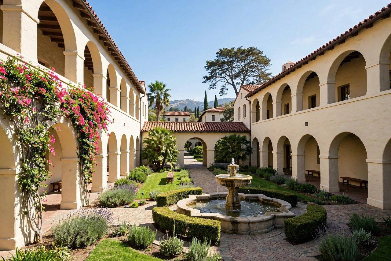 Spanish colonial university building, Santa Clara