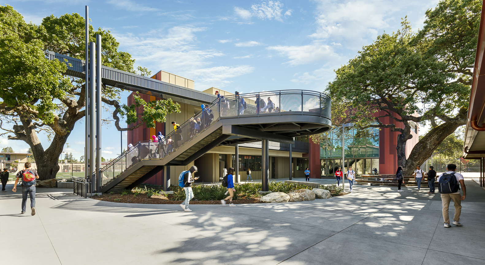 Menlo-Atherton High School campus building
