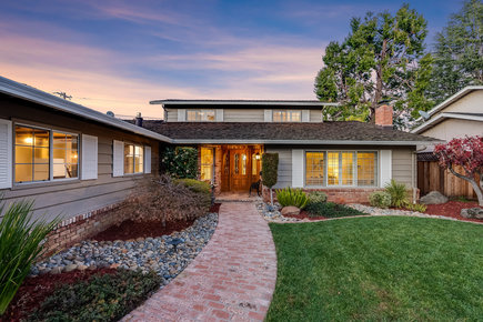 Upscale suburban home exterior in West Valley, Sunnyvale