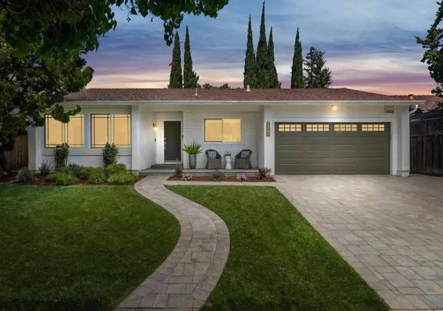 Representative White Oaks San Carlos ranch home with mature landscaping